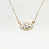 1 Ct Natural Marquise Diamond East West Set in 14Kt Gold Pendant