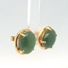 14kt yellow gold 5 ctw Jade earrings