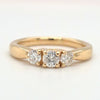1/2ctw diamond ring (three stone) in 14kt yellow gold