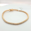 4ctw natural diamond 7in tennis bracelet in 14kt yellow gold