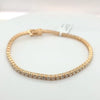 4ctw natural diamond 7in tennis bracelet in 14kt yellow gold