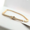 2.25ctw Natural diamond tennis bracelet 7 in long in 14kt yellow gold