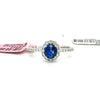 Estate Michael Christoff 1.02 CTW Royl Blue Sapphire & Diamond Ring set in 18K White Gold