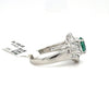 Estate 1.16 Ct Natural Emerald & .80 CTW Diamond Ring In Platinum