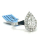 Vera Wang Love Pear Shaped 2 1/6 CTW Lab Diamond 14Kt White Gold Ring