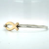 James Avery Sterling Silver & 14Kt Yellow Gold Ichthus Fish Hook On Bracelet