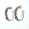 James Avery Sterling Silver Margarita Floral Hoop Earrings