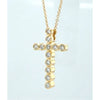 Natural Bezel Set Diamond Cross 0.55 Ctw In Your Choice of 14Kt Yellow or White Gold
