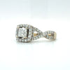 LeVian 1.1 Ctw Natural Chocolate & White Diamond Ring In 14kt White Gold