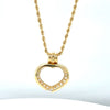 1/2 Ctw Natural Diamond Heart Pendant in 14Kt Yellow Gold