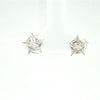 2/3 Ctw LAB Diamond Star Stud Earrings In Your Choice of 14kt Yellow or White Gold