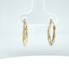 10Kt Two-Toned Gold Hoops