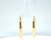 14Kt Yellow Gold U-Shaped Hoops