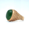 10Kt Yellow Gold & Jade Men's Ring