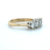 Estate .60 CTW Diamond 4 Stone Band in 14Kt Gold Size 4