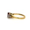 Vintage Ruby & Diamond 18Kt Gold Ring