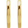 14K Yellow or White 12.5 mm Huggie Hoop Earrings