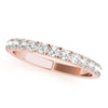14KT Gold Band - 1/2CTTW 1/2 Way Around Band In Yellow, White, Or Rose Gold